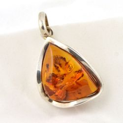 Pendente in Ambra e argento