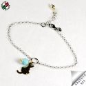 Bracciale con pendente gatto